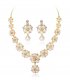 SET424 - Pearl necklace earrings set